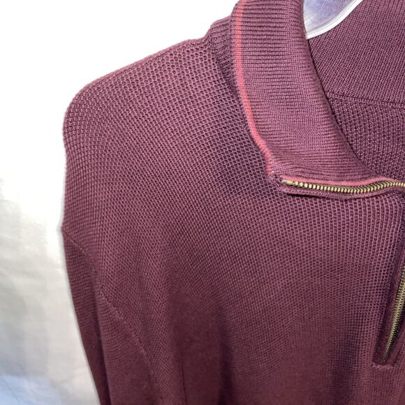 Polo Ralph Lauren Men’s Pullover Sweater Size 2XL Burgundy Pima Cotton Going Out - Picture 5 of 12
